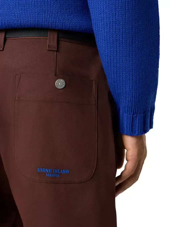 Pantalon chino ample avec ceinture en nylon Pantalon chino ample avec ceinture en nylon