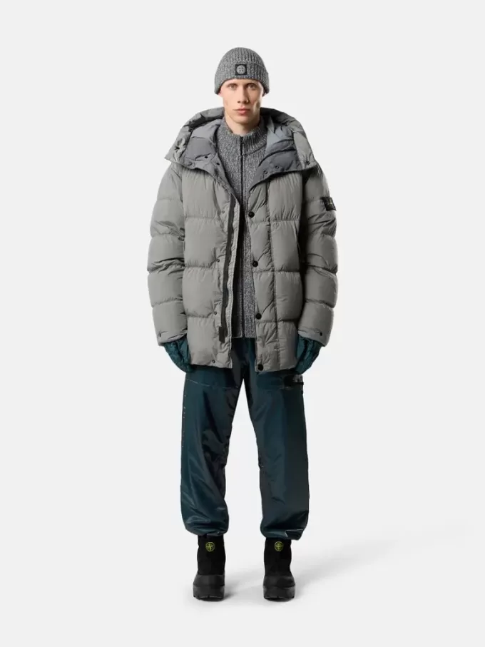 Parka à capuche en duvet résistante au vent Parka à capuche en duvet résistante au vent