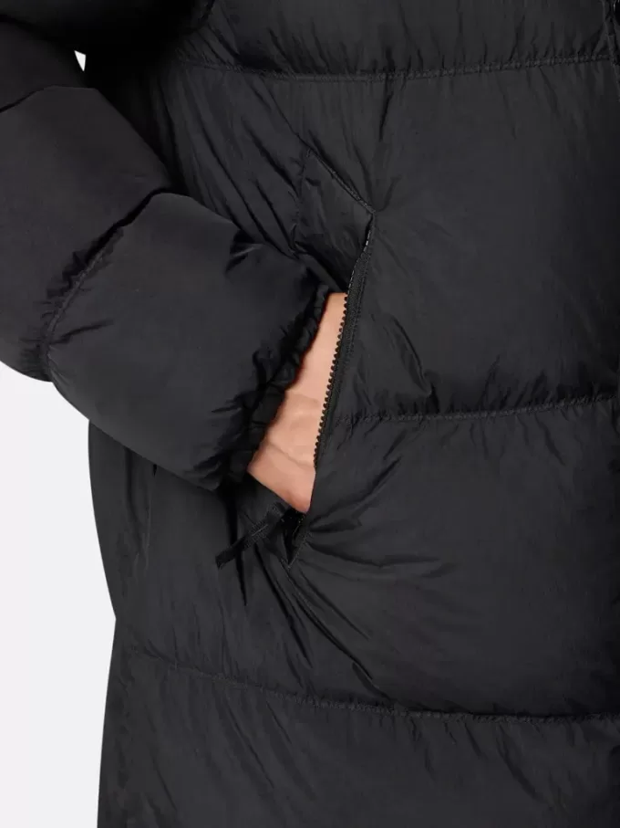 Parka à capuche en duvet résistante au vent Parka à capuche en duvet résistante au vent