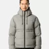 Parka en duvet imperméable avec poches à boutons-pression Parka en duvet imperméable avec poches à boutons-pression