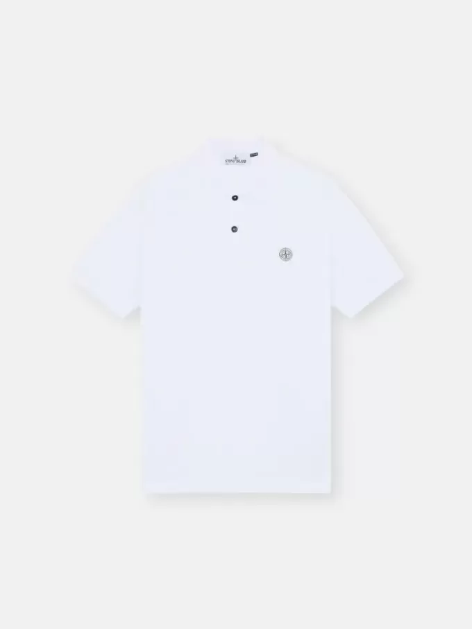 Polo à manches courtes et coupe classique avec écusson Compass