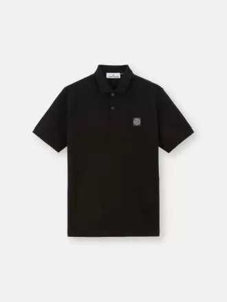 Polo à manches courtes et coupe classique avec écusson Compass