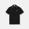 Polo à manches courtes slim fit avec détails rayés Polo à manches courtes slim fit avec détails rayés
