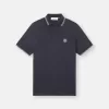 Polo à manches courtes slim fit avec détails rayés Polo à manches courtes slim fit avec détails rayés