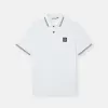 Polo à manches courtes slim fit avec détails rayés Polo à manches courtes slim fit avec détails rayés