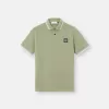 Polo à manches courtes slim fit avec détails rayés Polo à manches courtes slim fit avec détails rayés