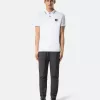 Polo à manches courtes slim fit avec détails rayés Polo à manches courtes slim fit avec détails rayés