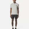 Polo à manches courtes slim fit avec détails rayés Polo à manches courtes slim fit avec détails rayés