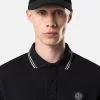 Polo à manches courtes slim fit avec détails rayés Polo à manches courtes slim fit avec détails rayés