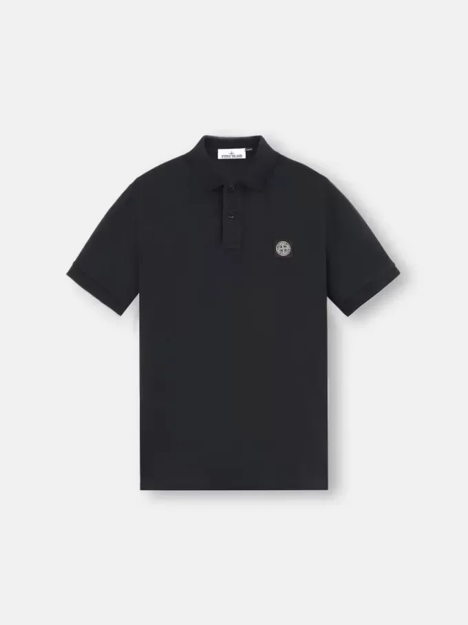 Polo à manches courtes slim fit avec patch Compass