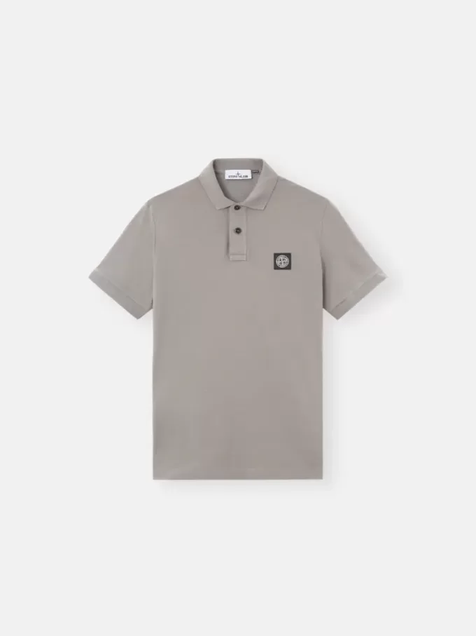 Polo à manches courtes slim fit avec patch Compass
