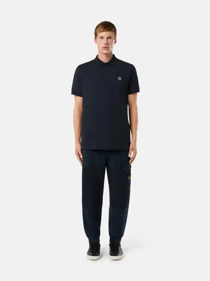 Polo à manches courtes slim fit avec patch Compass