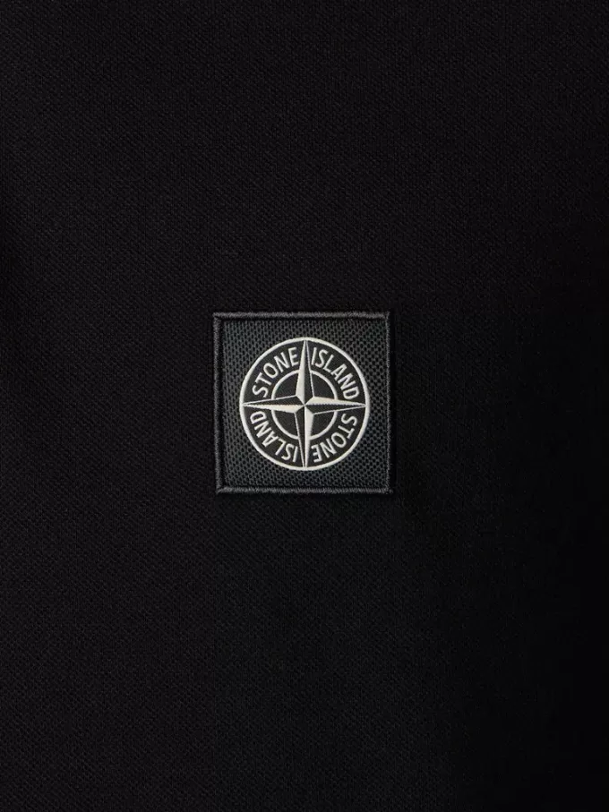Polo à manches courtes slim fit avec patch Compass