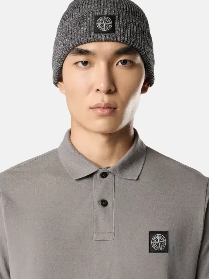 Polo à manches courtes slim fit avec patch Compass