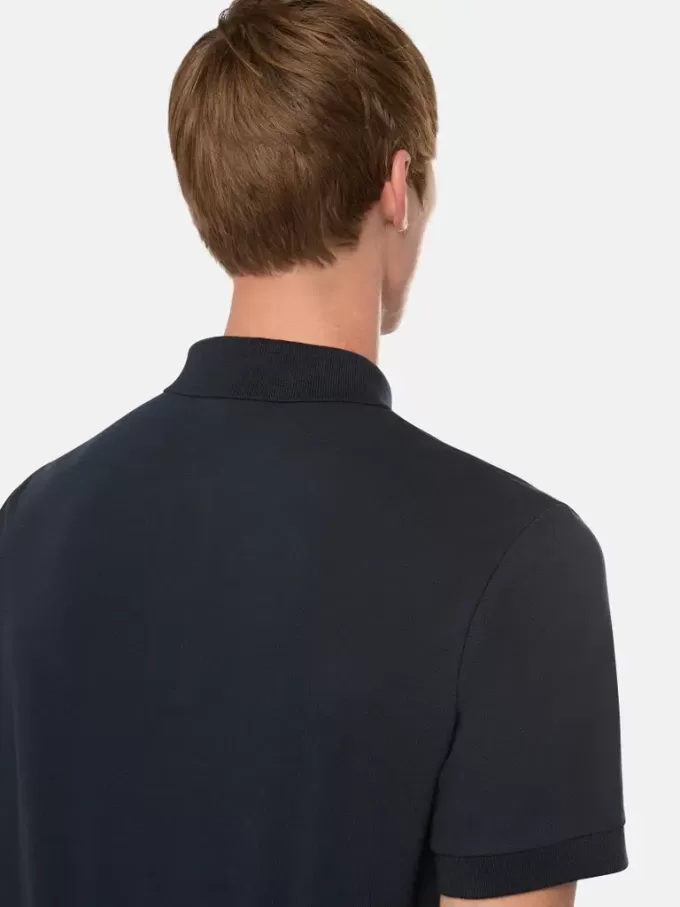 Polo à manches courtes slim fit avec patch Compass