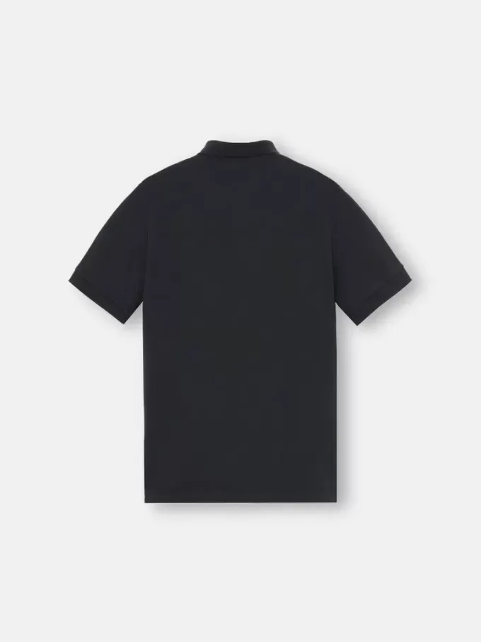 Polo à manches courtes slim fit avec patch Compass