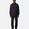 Polo sweat-shirt coupe classique avec fermeture à boutons-pression