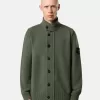Pull boutonné avec bords en feutre Pull boutonné avec bords en feutre