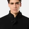 Pull boutonné avec bords en feutre Pull boutonné avec bords en feutre