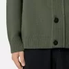 Pull boutonné avec bords en feutre Pull boutonné avec bords en feutre