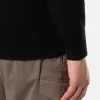 Pull boutonné avec bords en feutre Pull boutonné avec bords en feutre