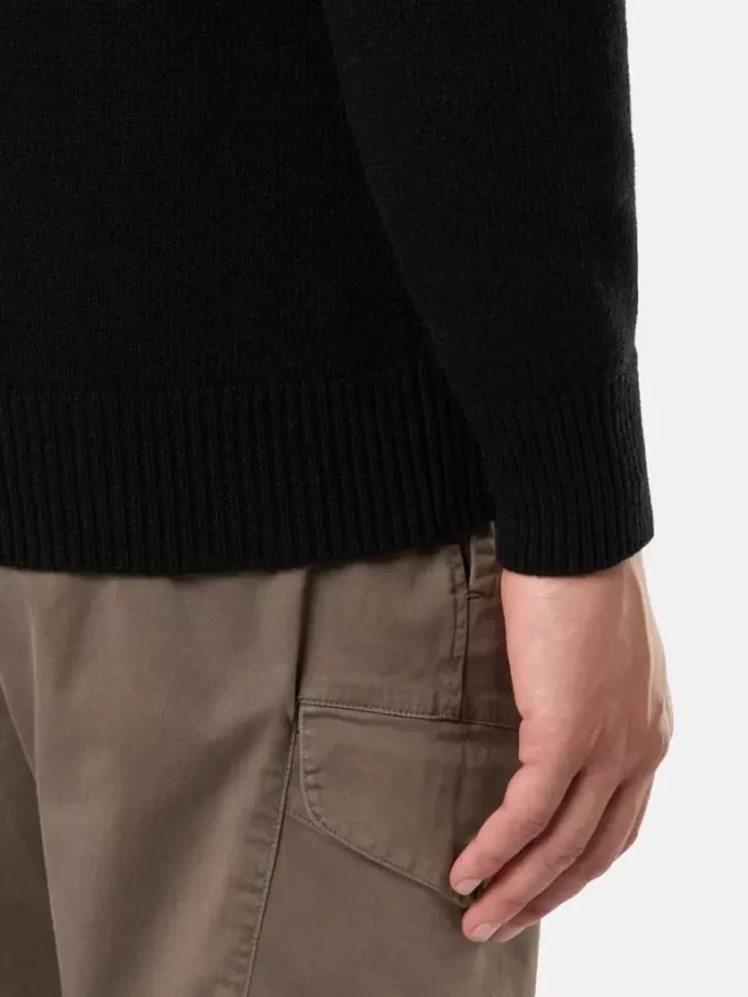 Pull boutonné avec bords en feutre Pull boutonné avec bords en feutre