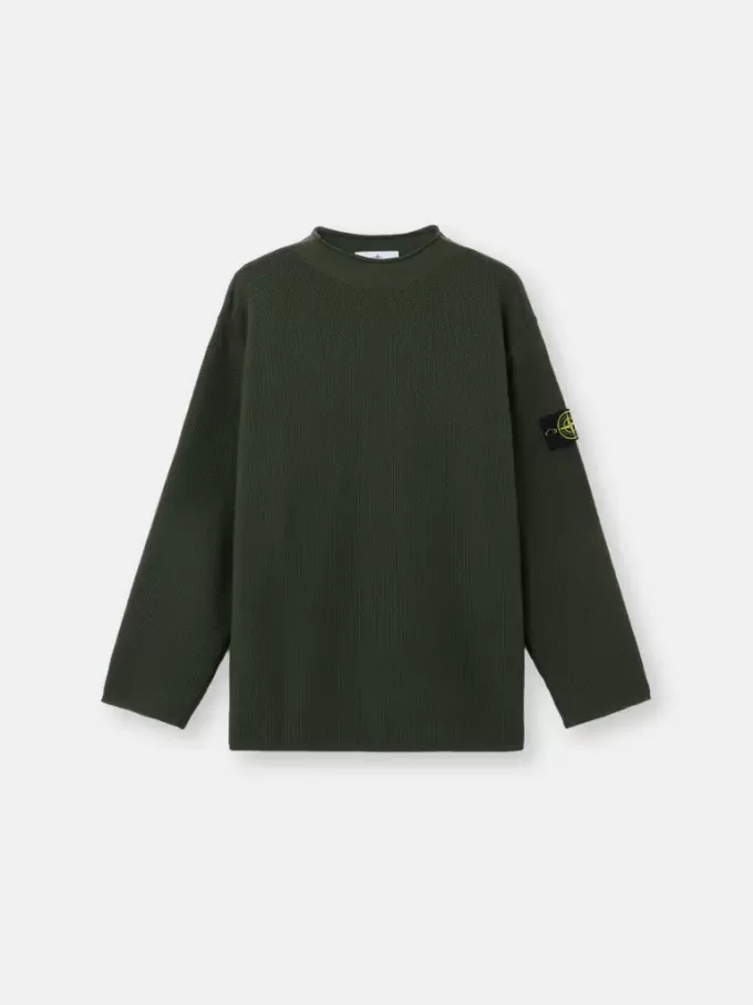 Pull à col montant avec détails de coutures inversées
