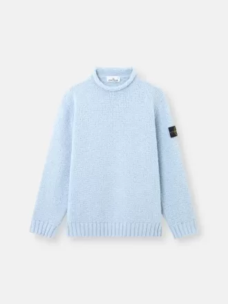 Pull à col montant avec détails de coutures inversées