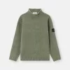 Pull à col montant avec détails de coutures inversées