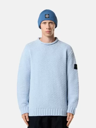 Pull à col montant avec détails de coutures inversées
