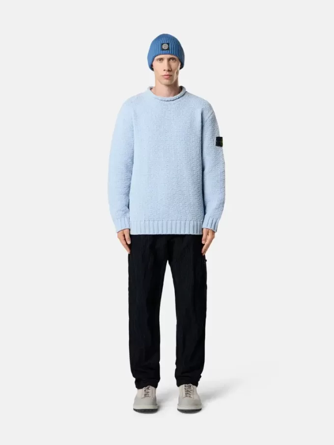 Pull à col montant avec détails de coutures inversées