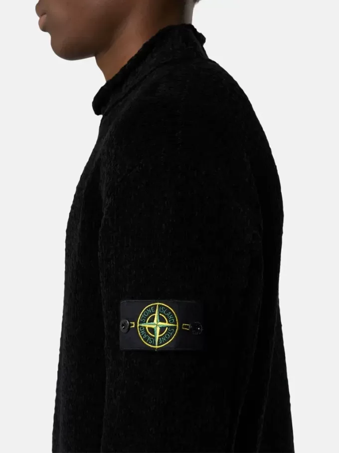 Pull à col montant avec détails de coutures inversées