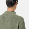 Pull à col montant avec détails de coutures inversées