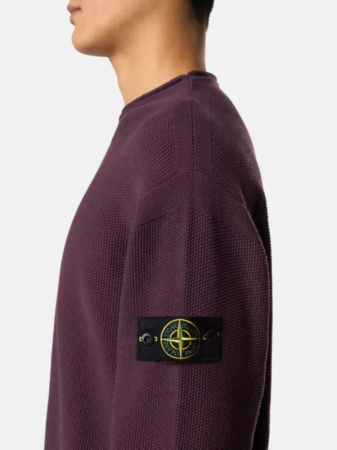 Pull à col montant avec détails de coutures inversées