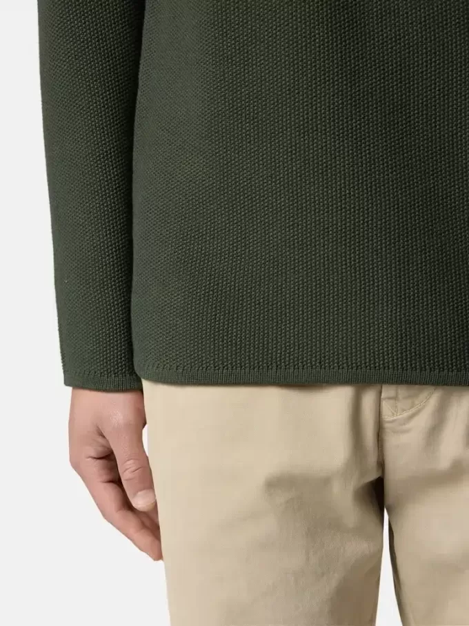 Pull à col montant avec détails de coutures inversées