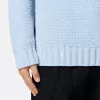 Pull à col montant avec détails de coutures inversées