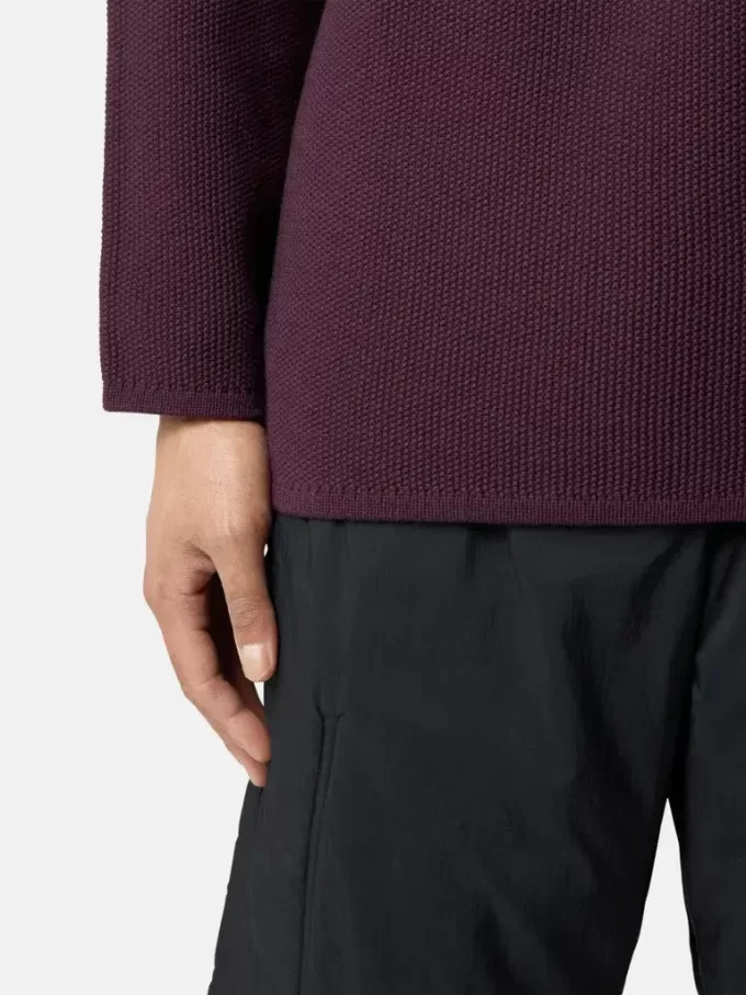Pull à col montant avec détails de coutures inversées