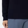 Pull à col rond avec détails cousus
