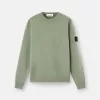 Pull à col rond avec détails en maille inversée