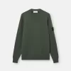 Pull à col rond avec détails en maille inversée