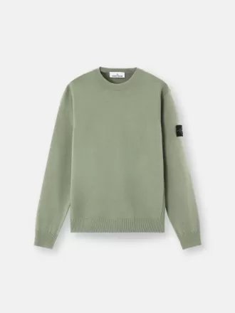 Pull à col rond avec détails en maille inversée