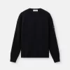 Pull à col rond avec détails en maille inversée