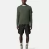 Pull à col rond avec détails en maille inversée