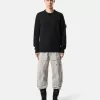 Pull à col rond avec détails en maille inversée