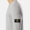 Pull à col rond avec détails en maille inversée