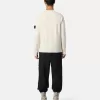 Pull à col rond avec détails en maille inversée