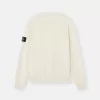 Pull à col rond avec détails en maille inversée
