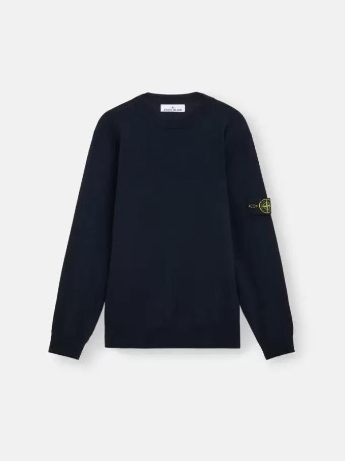 Pull à col rond avec détails en relief