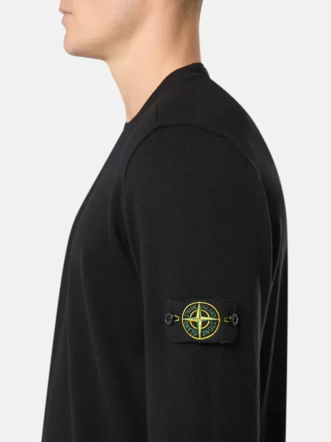Pull à col rond avec détails en relief
