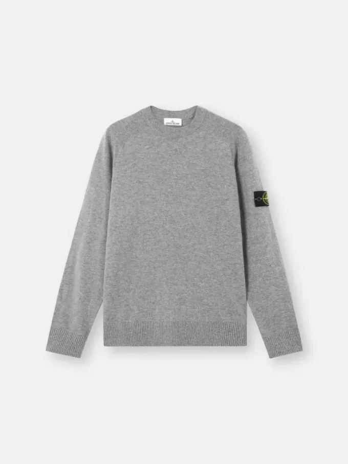 Pull à col rond avec manches raglan et bords-côtes